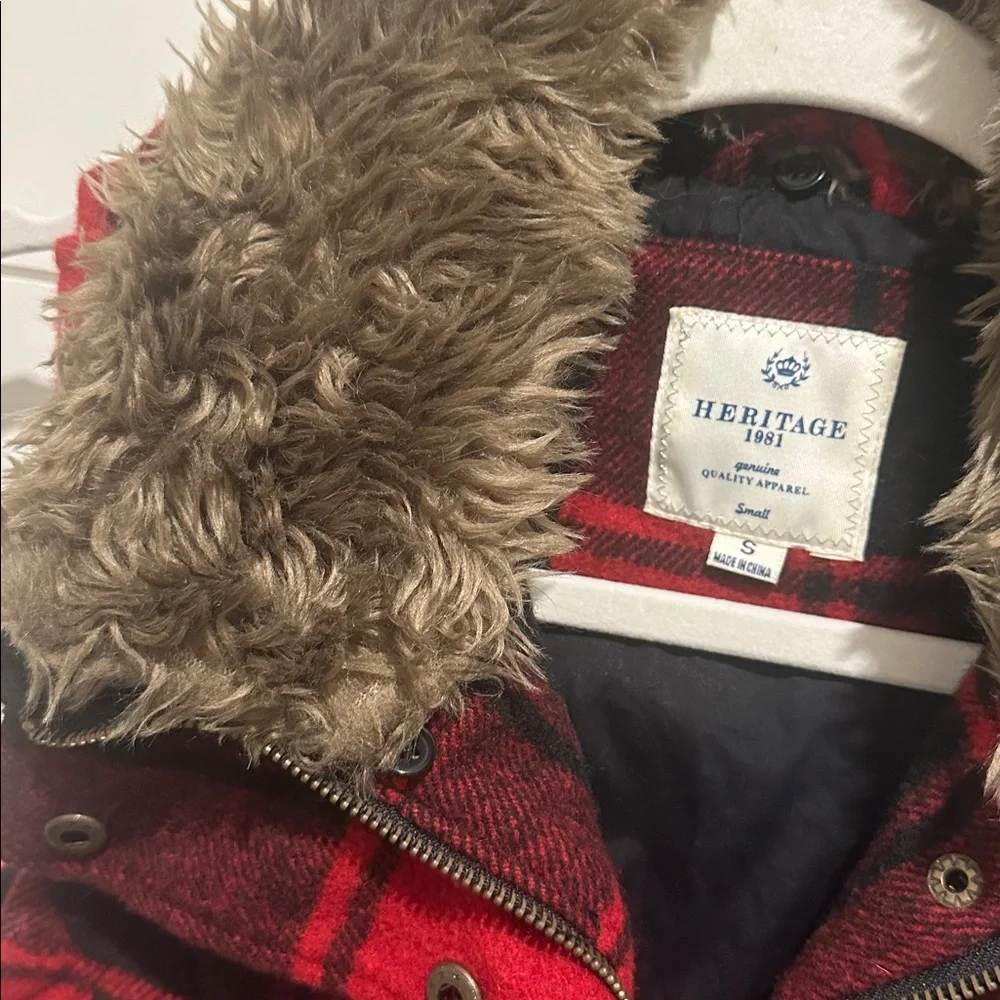 Red and Black Plaid Vest - Picture 2 of 9